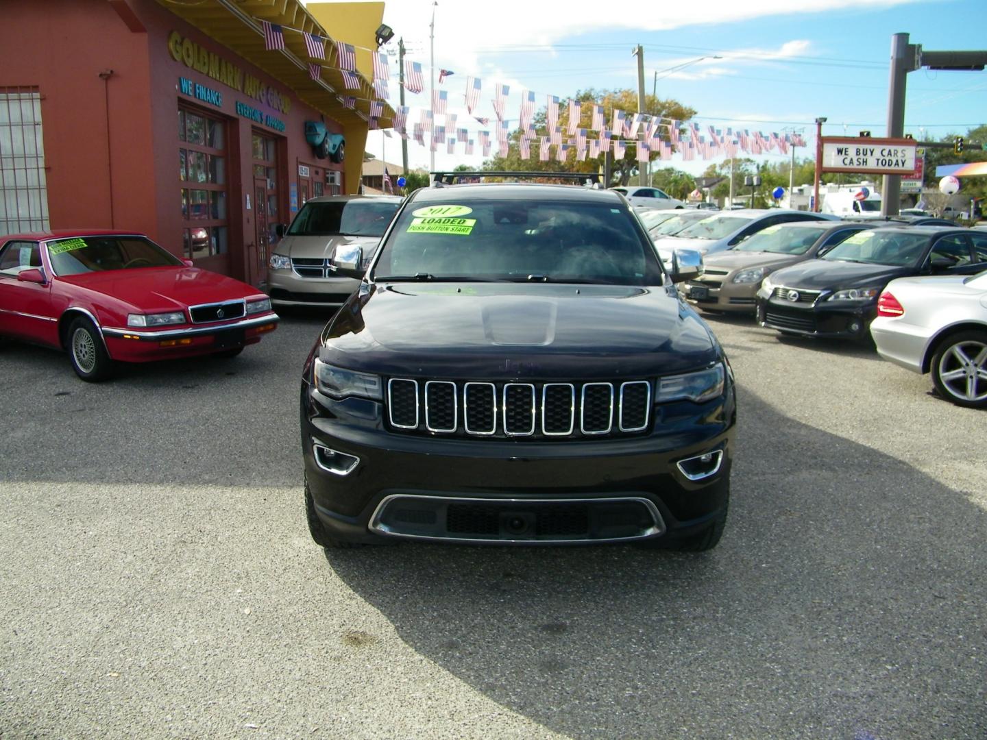 2017 Black /Black Jeep Grand Cherokee Limited (1C4RJEBG4HC) with an 3.6L V6 engine, Automatic transmission, located at 4000 Bee Ridge Road, Sarasota, FL, 34233, (941) 926-0300, 27.298664, -82.489151 - Photo#1